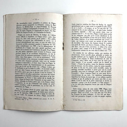 La Vocation Héroïque de Charles Péguy | Editions des Flambeaux 1941
