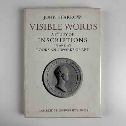 Visible Words by John Sparrow | Cambridge University Press, 1978
