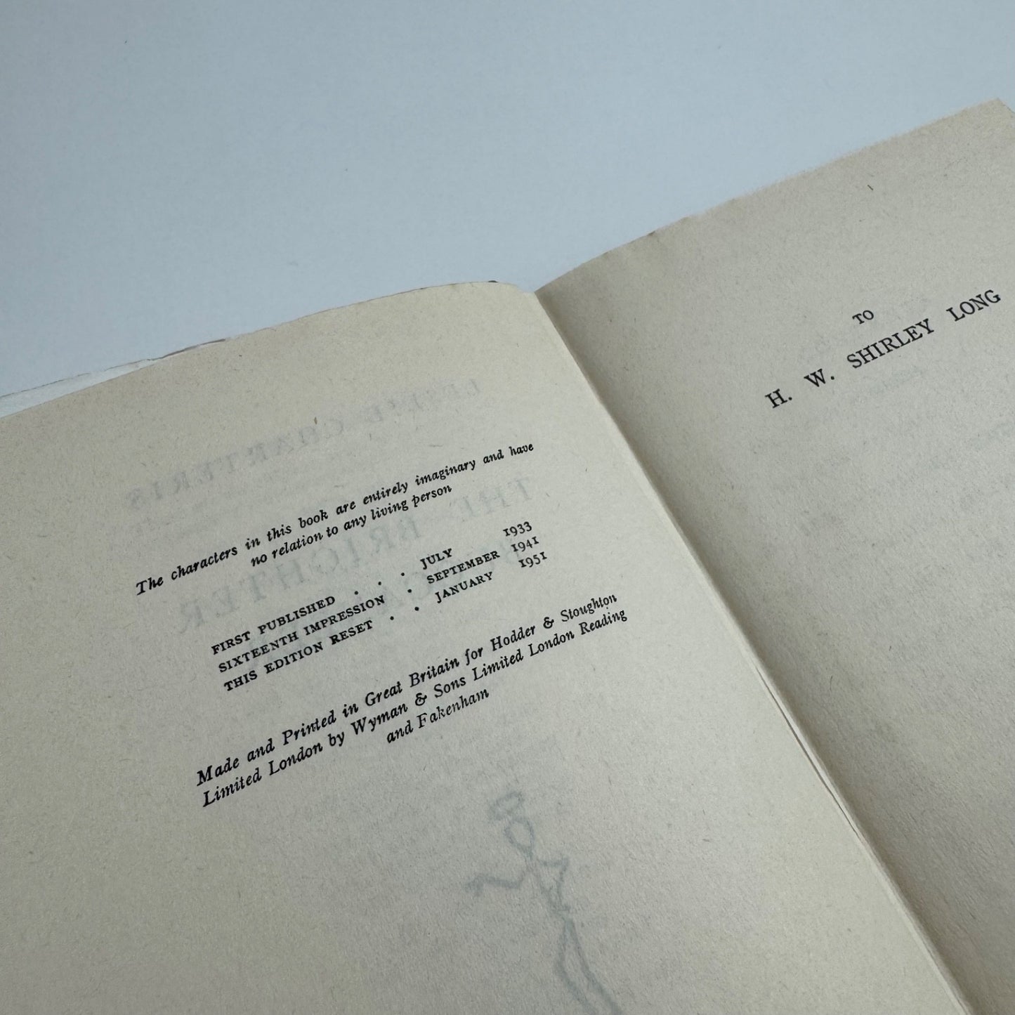 The Brighter Buccaneer by Leslie Charteris | Hodder & Stoughton, 1949 edition, 19th impression