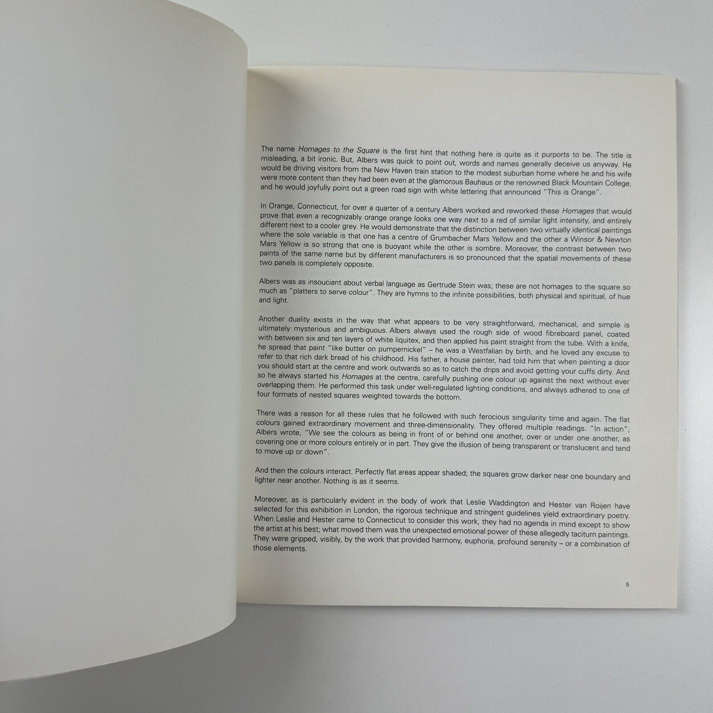 Josef Albers – Homages to the Square and Structural Constellations | Waddington Galleries catalogue booklet, 1996