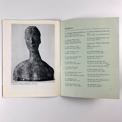 Wilhelm Lehmbruck 1881-1919 – exhibition of works | Arts Council catalogue, 1957