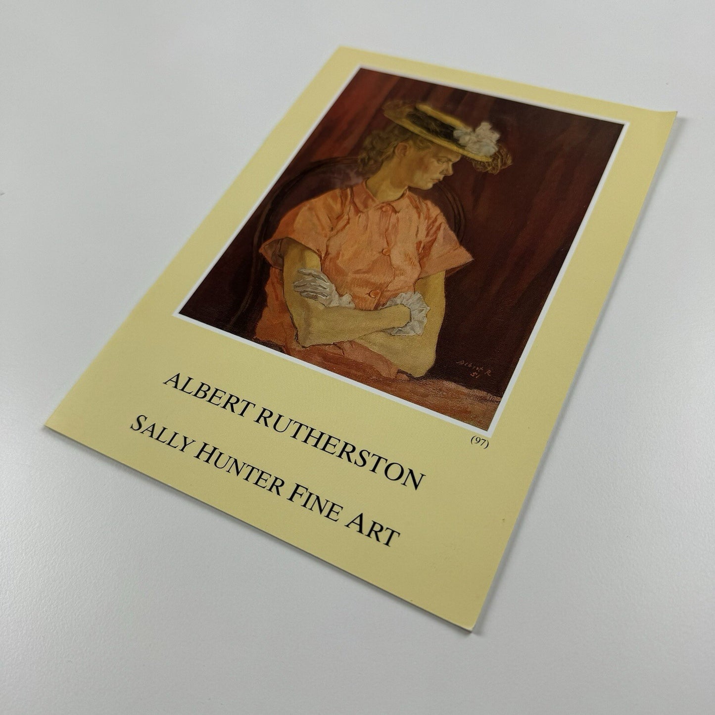 Folded card/catalogue – Albert Rutherston | Sally Hunter Fine Art, 1996