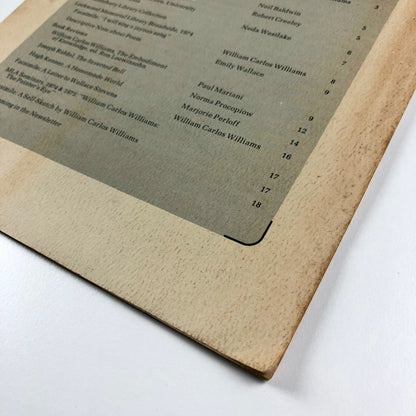 William Carlos Williams Newsletter | Volume 1, Number 1, Fall 1975