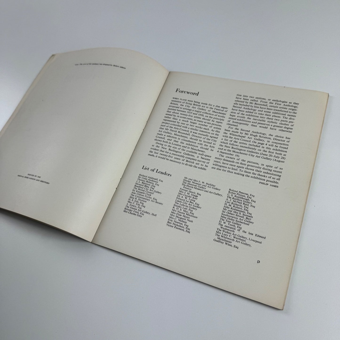 British Painting 1925-50. First Anthology. Arts Council Festival of Britain 1951