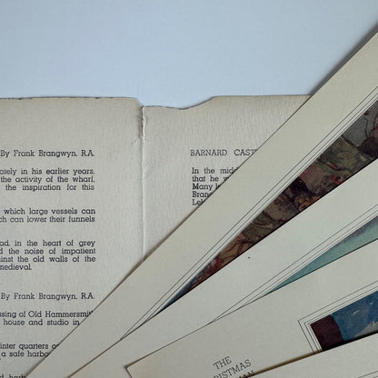 An English Portfolio by Frank Brangwyn Christmas number of The Bookman, Hodder & Stoughton, 1934