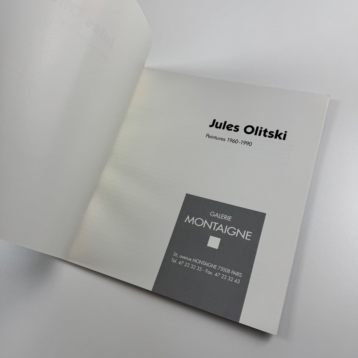 Jules Olitski. Five catalogues in slip case | Salander-O'Reilly Galleries, 1990