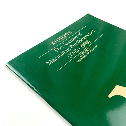 The Archive of Macmillan Publishers 1905-1969 | Sotheby's London, 19 July 1990