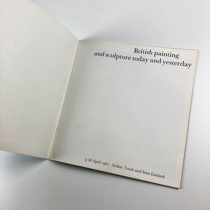 British painting and sculpture today and yesterday | Arthur Tooth, London, 1962