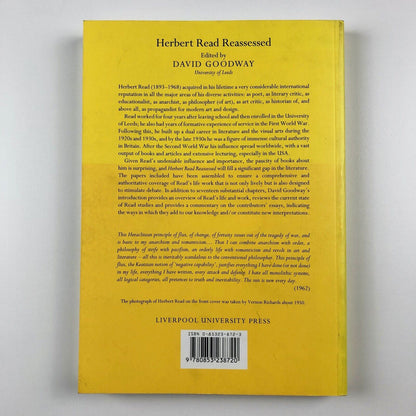 Herbert Read Reassessed | David Goodway | Liverpool University Press, 1998