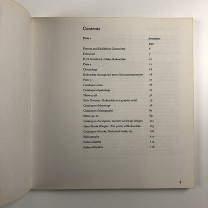 Kokoschka | The Arts Council exhibition catalogue | Tate Gallery 1962