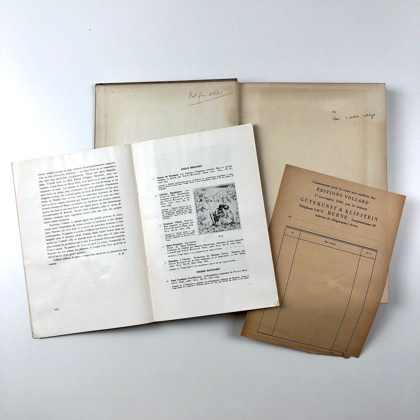 Ambroise Vollard Editeur 1867-1939 – An appreciation and catalogue by Una E. Johnson, Curator of Prints and Drawings, The Brooklyn Museum, 1944 | Wittenborn and Company, New York (1949)