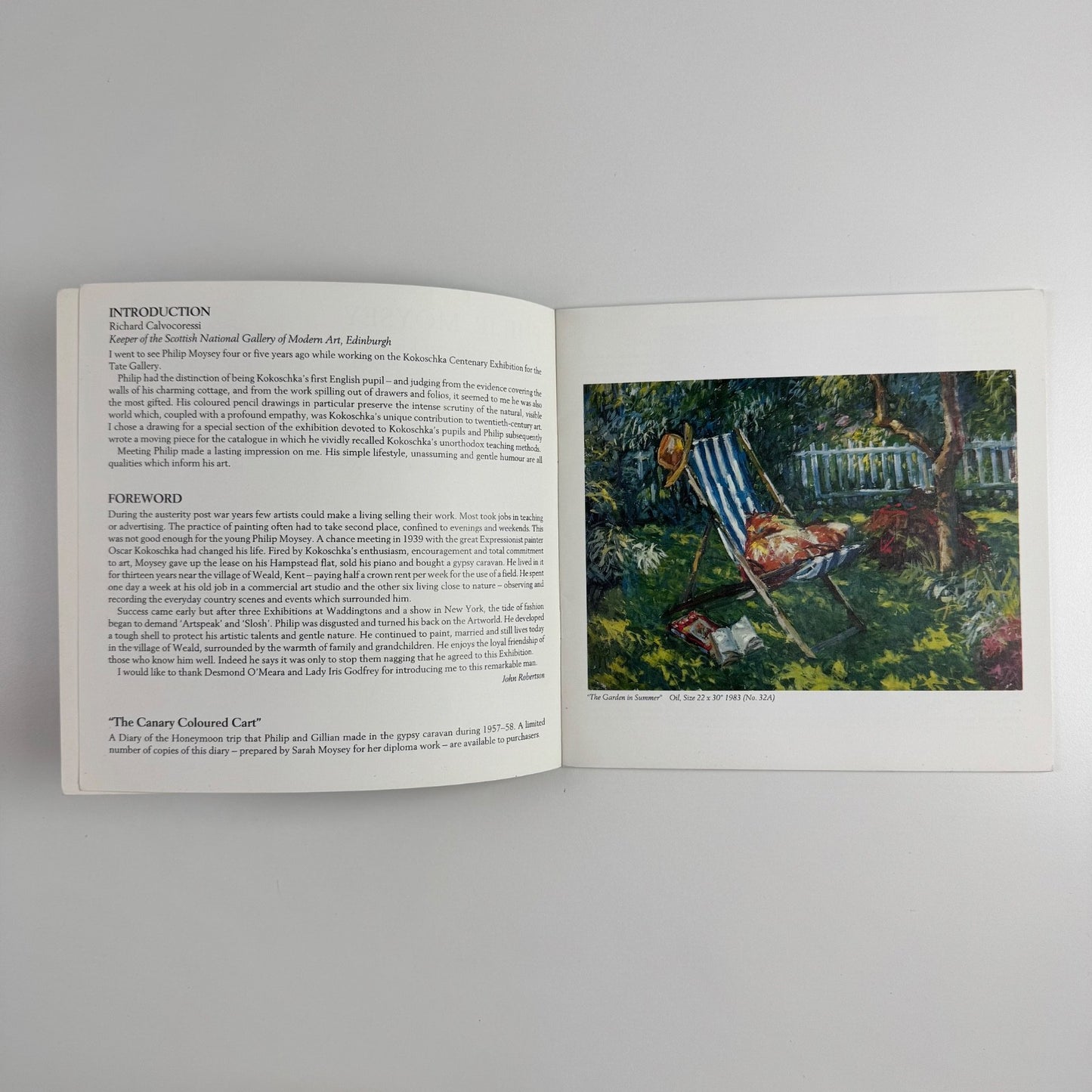 Philip Moysey | Bourne Gallery, 1990 catalogue and PV invitation