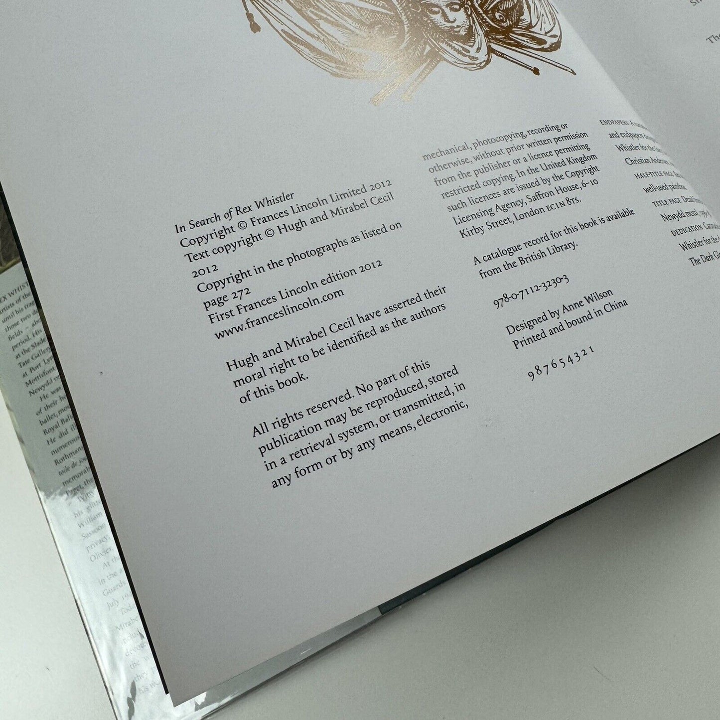 In search of Rex Whistler. His life & his work by Hugh & Mirabel Cecil | Francis Lincoln Publishers, 2012