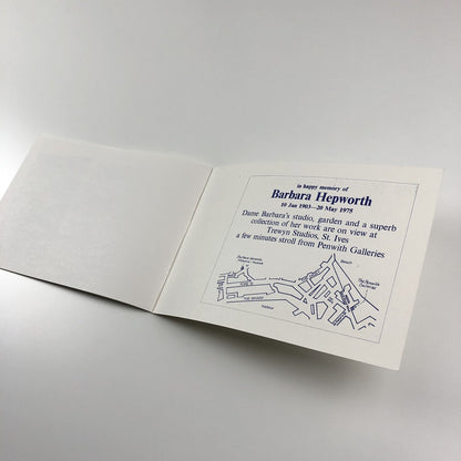 The Penwith Galleries promotional leaflet c1976 intro Frank Halliday