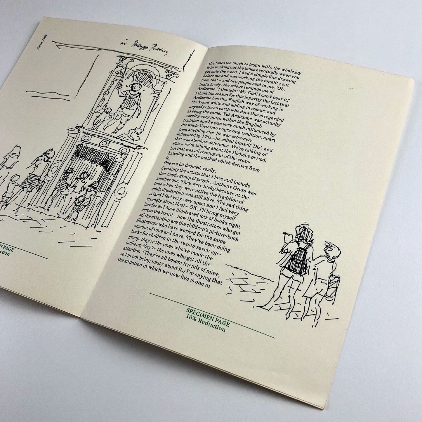 Leaflet to promote: Sketchbook Drawings by John Lawrence | Cover Cranks Restaurant