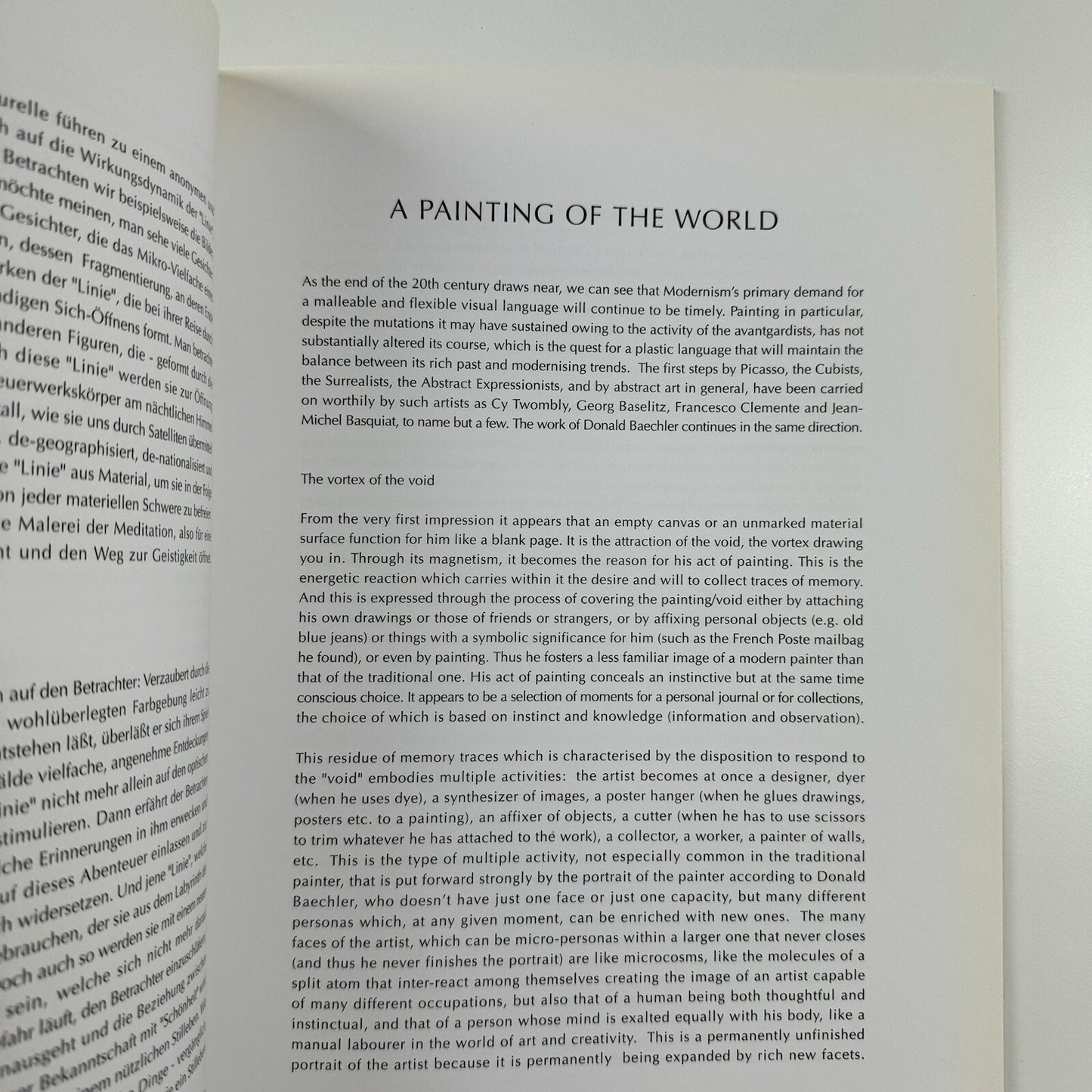 Donald Baechler | Galerie Thaddaeus Ropac exhibition catalogue, 1998