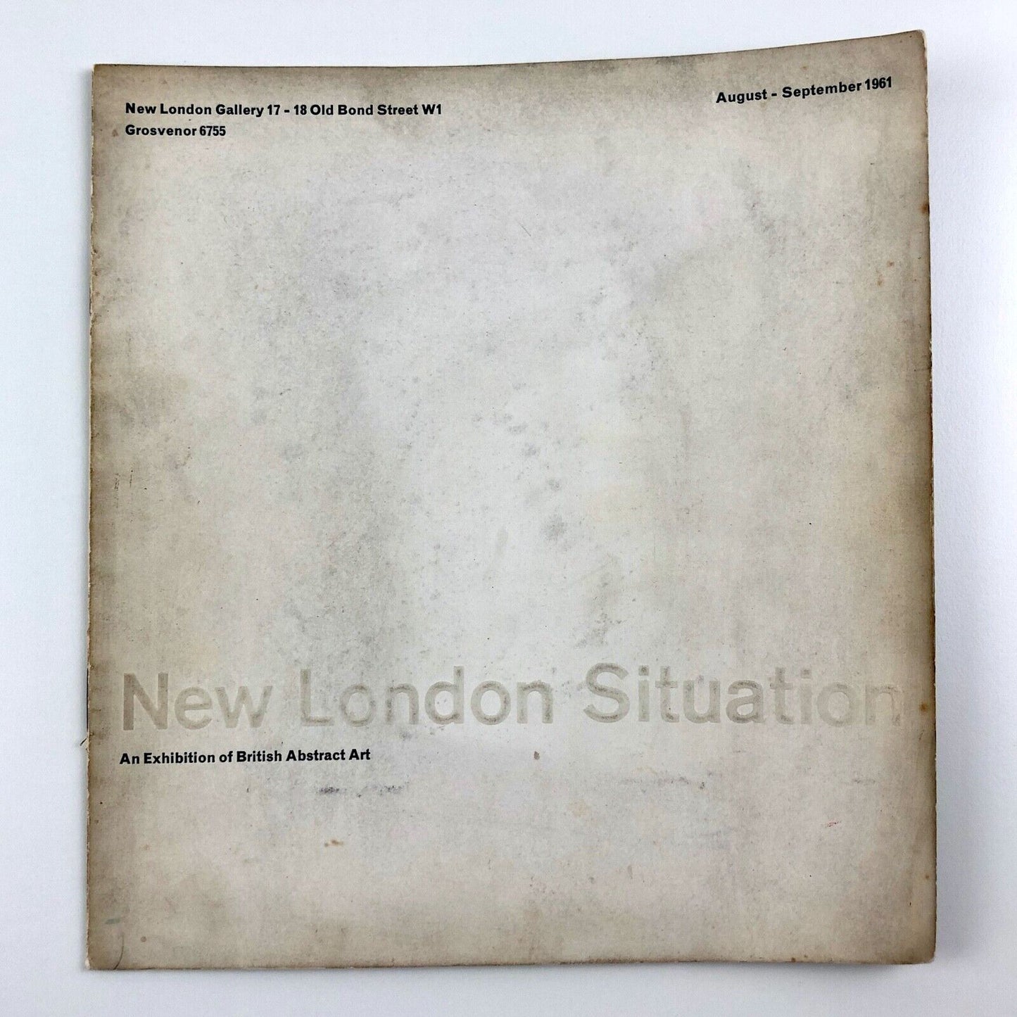 New London Situation. An Exhibition of British Abstract Art 1961 | Design by Gordon House