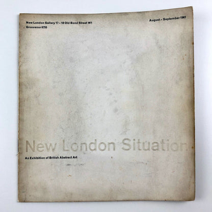 New London Situation. An Exhibition of British Abstract Art 1961 | Design by Gordon House