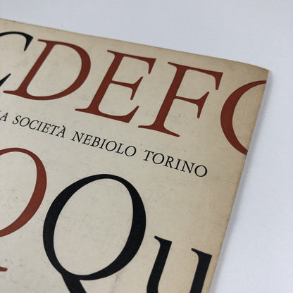Garaldus type specimen | Societá Nebiolo, Torino | Design Aldo Novarase, possibly 1957