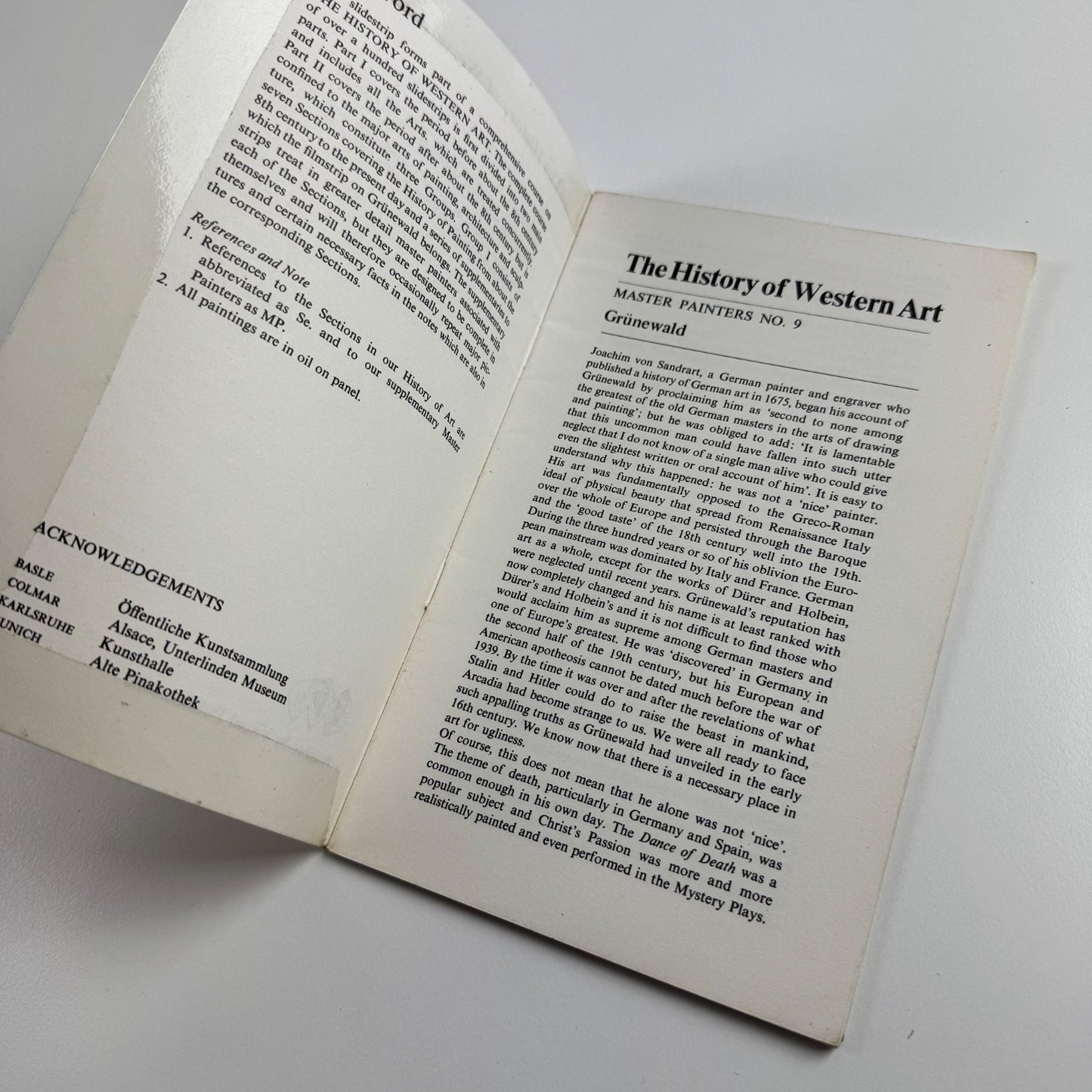 The History of Art Master Painters Grünewald by Anthony Bertram 1973