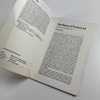 The History of Art Master Painters Grünewald by Anthony Bertram 1973