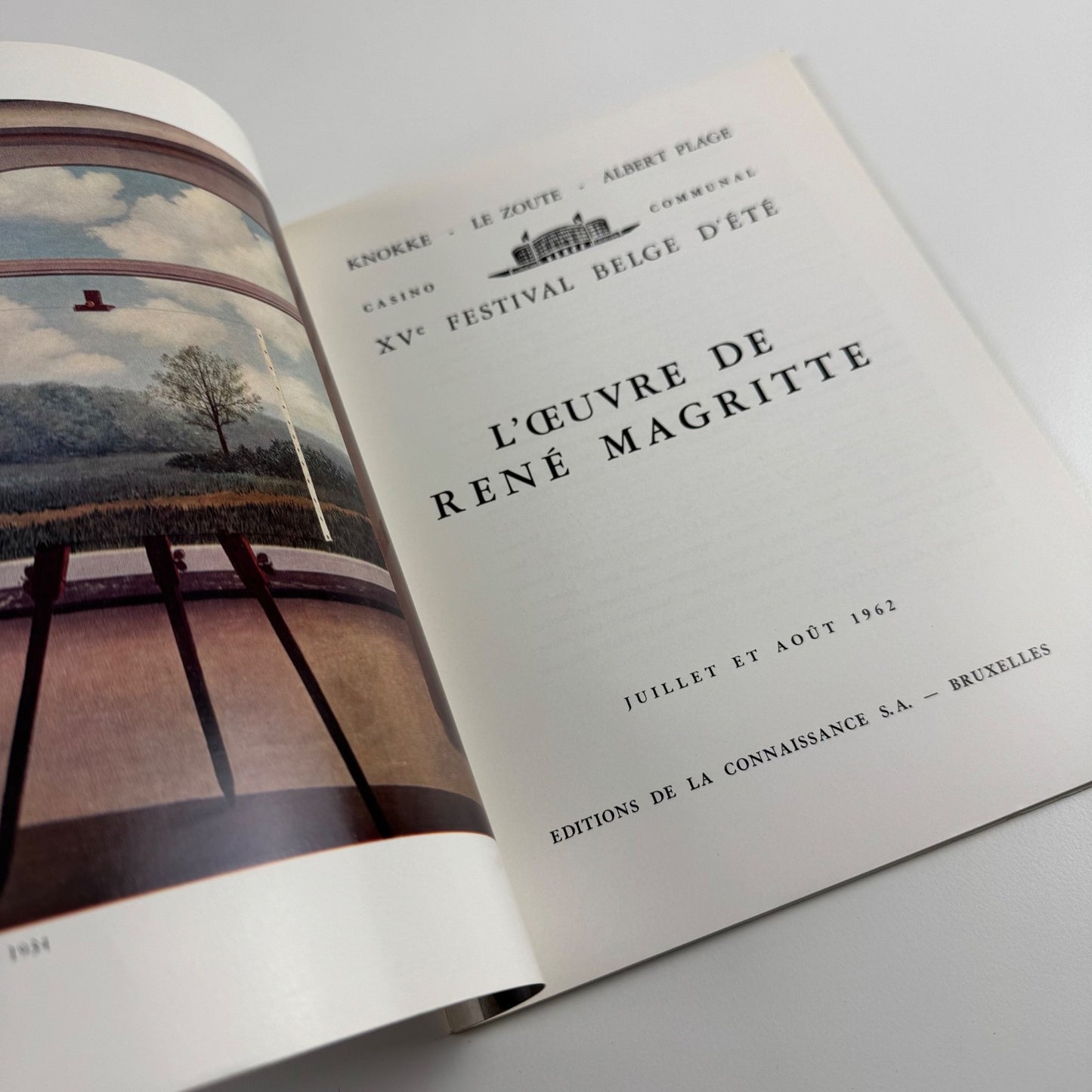 L’Oeuvre de René Magritte | Knokke Le Route Albert Plage | XV Festival Belge, 1962