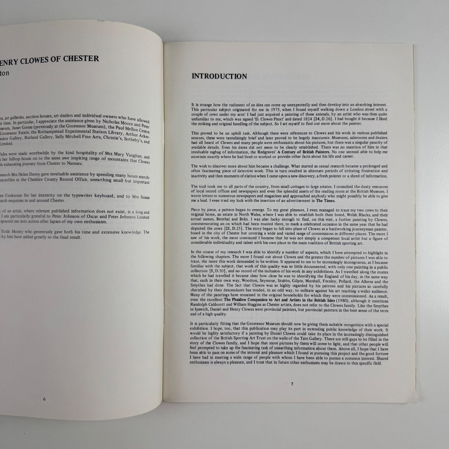 The Clowes Family of Chester. Daniel Clowes & Henry Clowes Grosvenor Museum 1985
