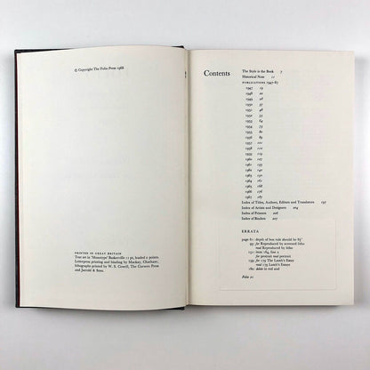 Folio 21: A Bibliography of The Folio Society, 1947–1967 | With an appraisal by Sir Francis Meynell