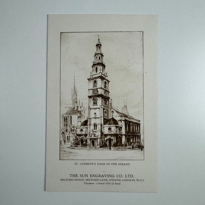Leaflet for The Sun Engraving Co Ltd undated, c. 1927