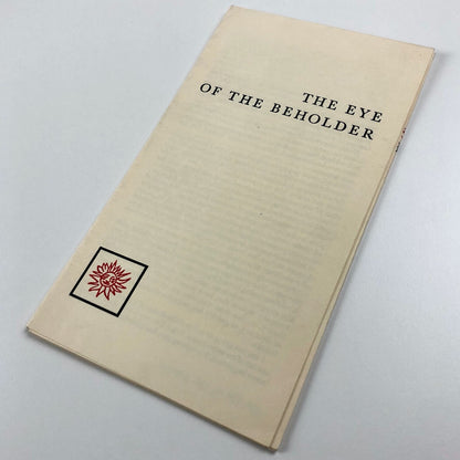 The Eye of the Beholder by Walter Partridge Wynkyne de Worde 1970 | Folded leaflet