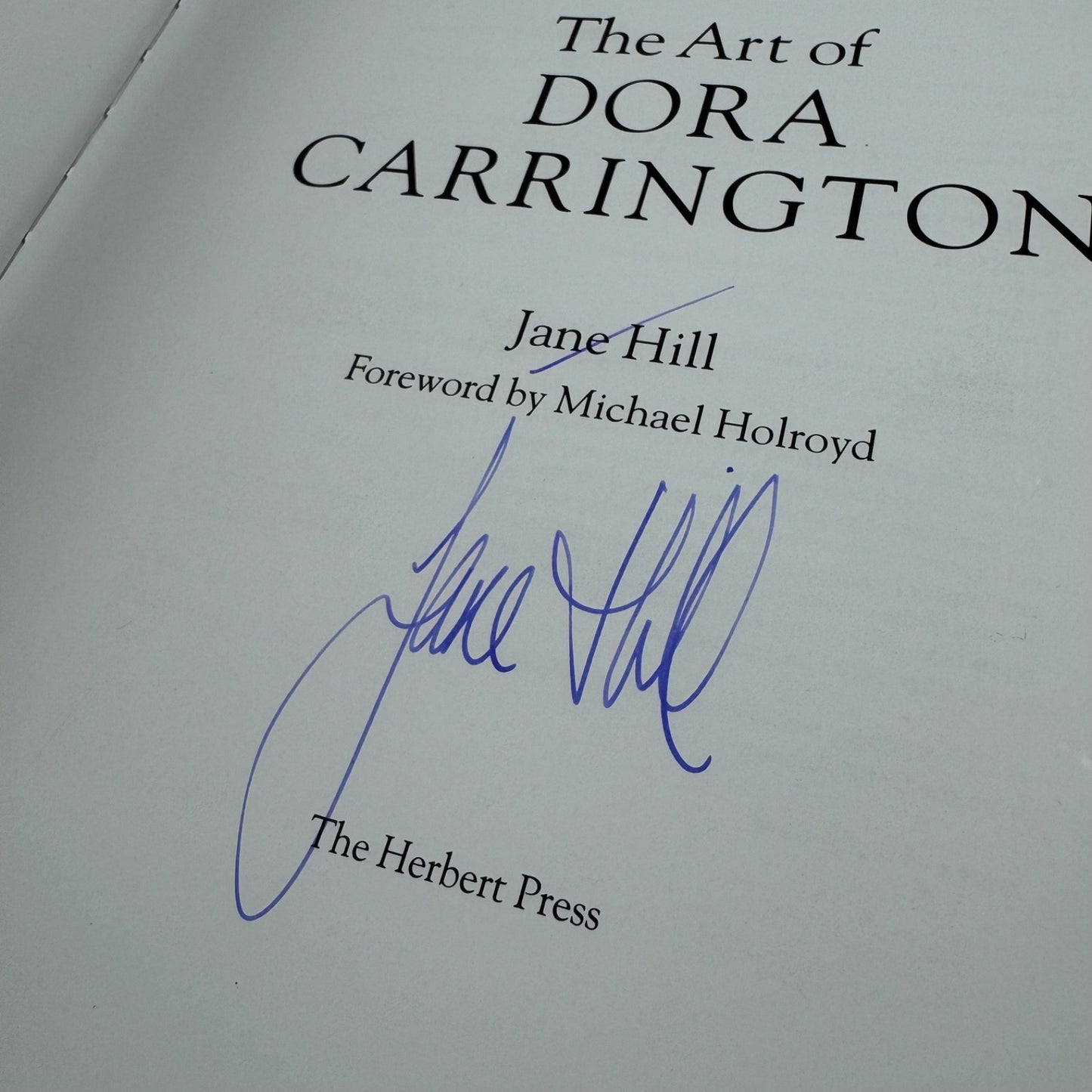 The Art of Dora Carrington by Jane Hill | Herbert Press, 1994 signed by author