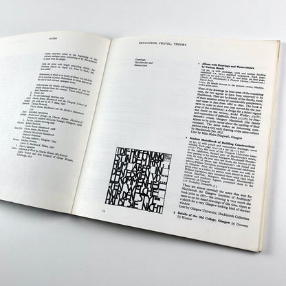 Charles Rennie Mackintosh – A Centenary Exhibition | Scottish Arts Council catalogue, 1968