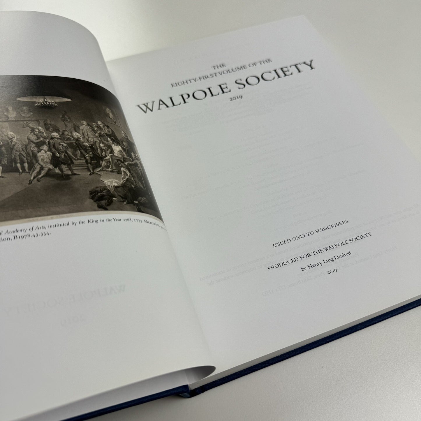 The Eighty-first volume of The Walpole Society 2019 | Royal Academy / Joshua Reynolds