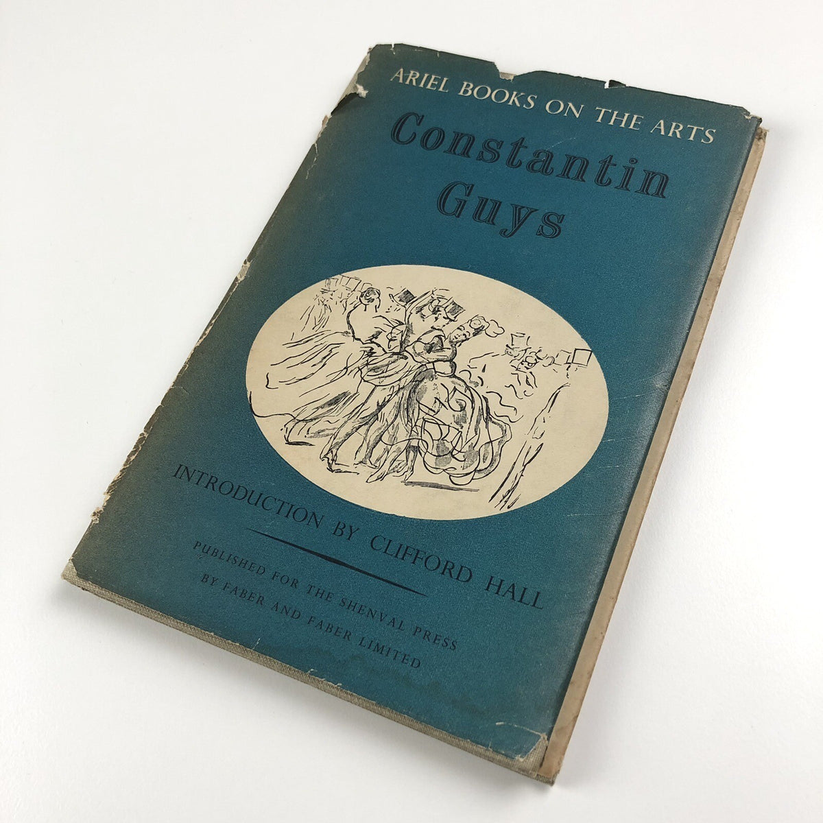 Constantin Guys Ariel Books intro Clifford Hall 1945 | Hardy Amies bookplate