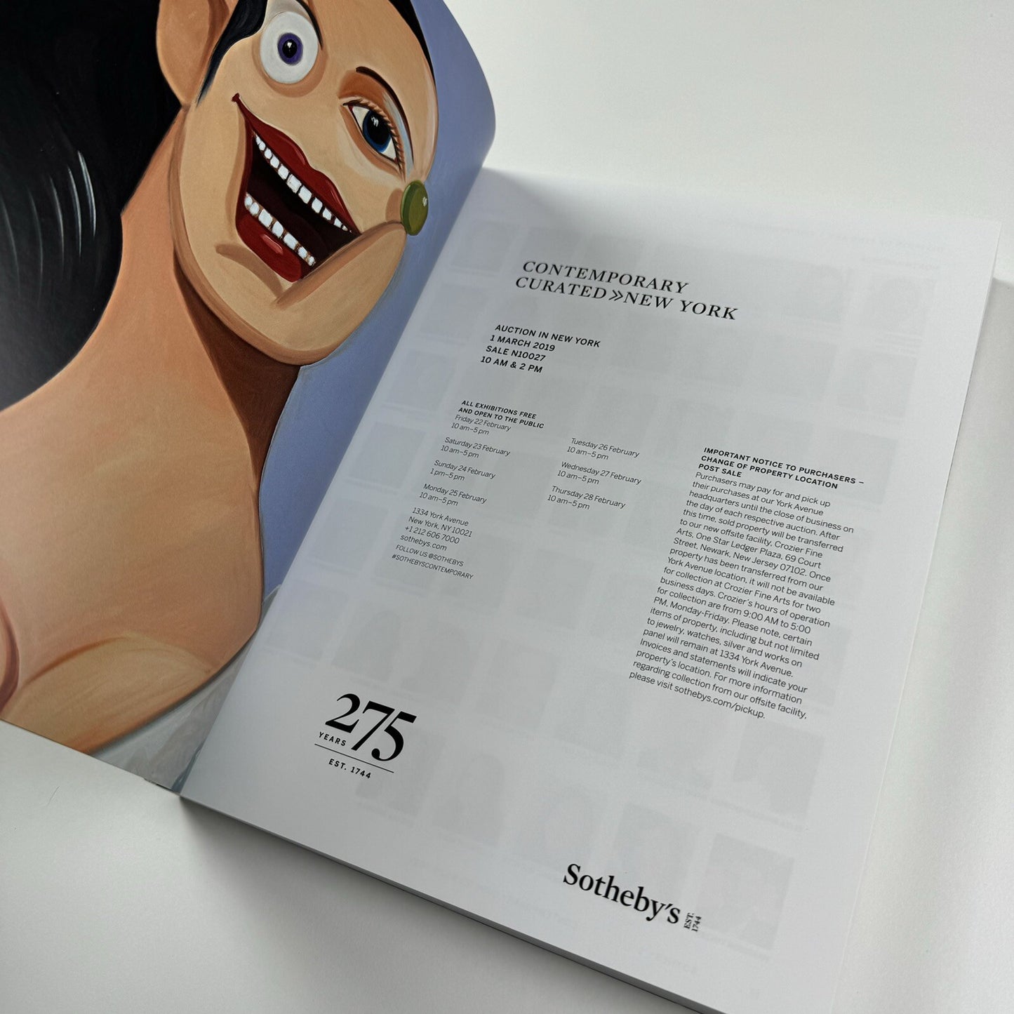 Contemporary Curated | Sotheby's New York catalogue, 1 March 2019 | Ref N10027