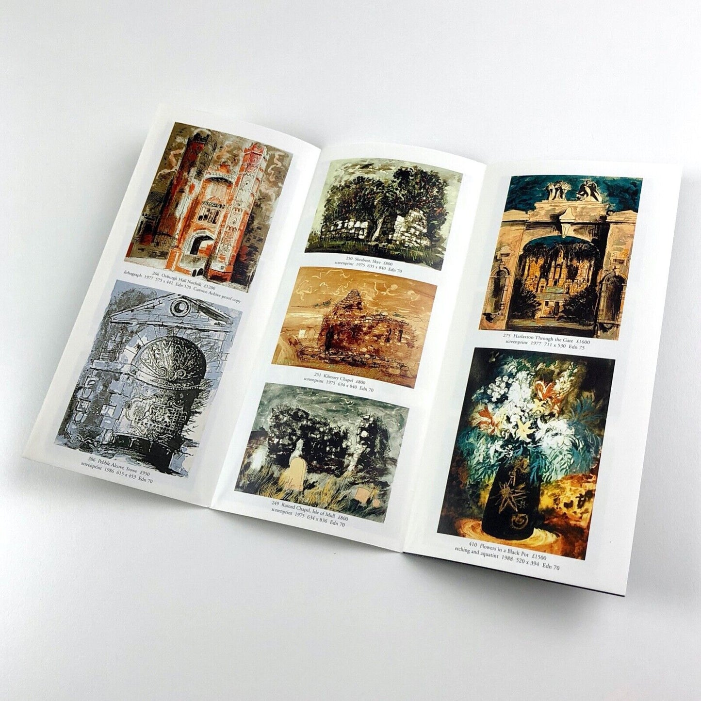 Leaflet John Piper: Lithographs, Etchings, Screenprints | Goldmark Gallery, undated