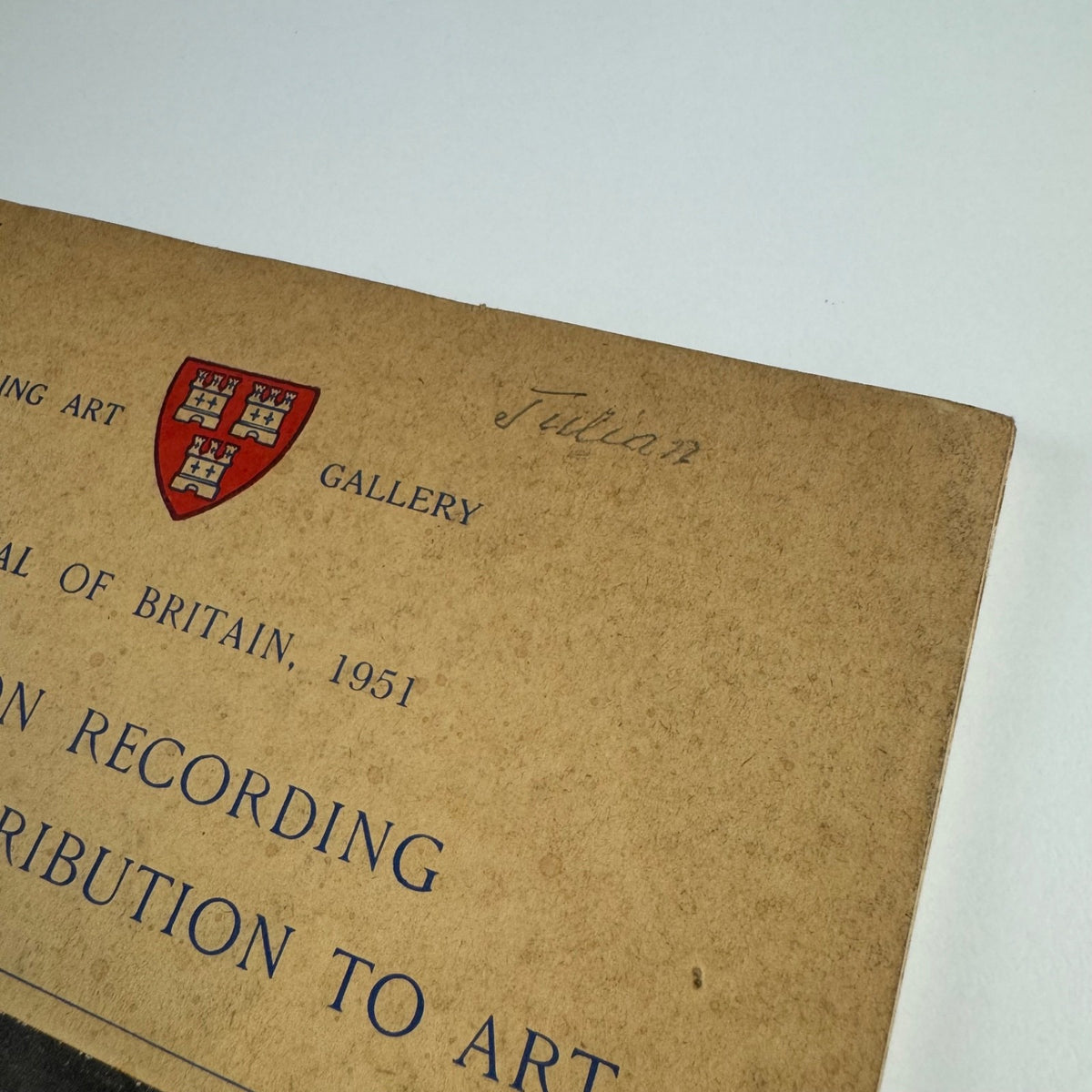 Exhibition Recording Tyneside's Contribution to Art | Laing Art Gallery Festival of Britain, 1951 + copy letter from Osbert Sitwell