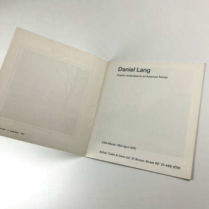 Daniel Lang. English Landscapes by an American Painter | Arthur Tooth, 1970