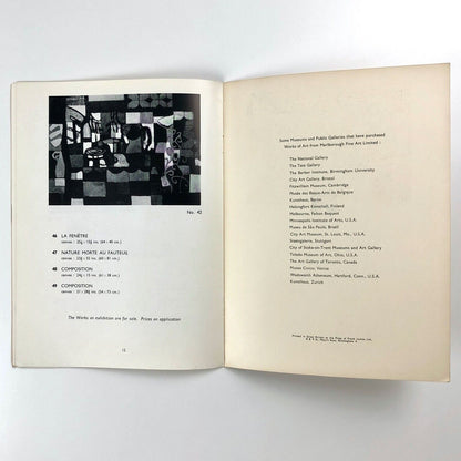 Jacques Boussard / Isaac Païlès / Bill Barker | Marlborough catalogue, 1956