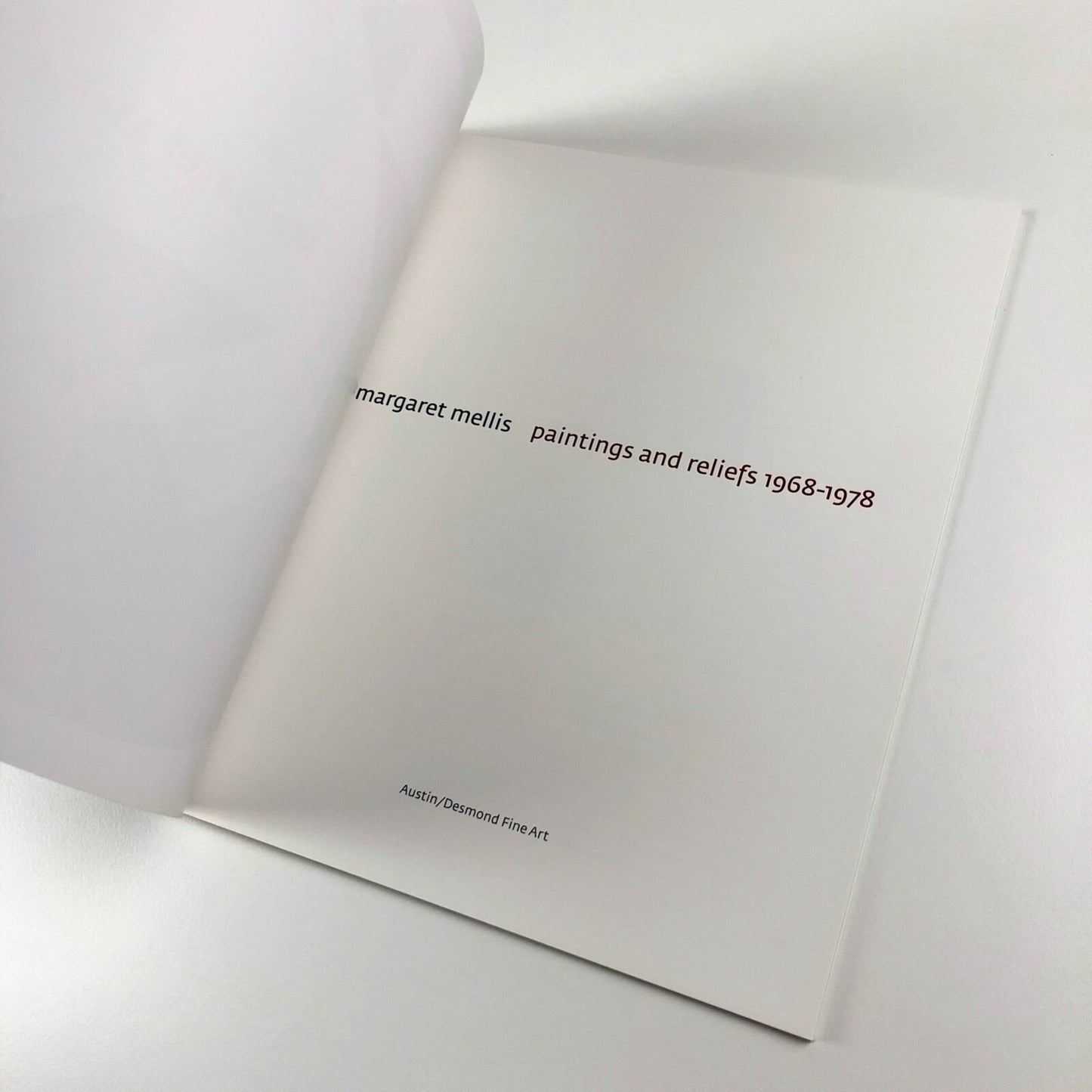 Margaret Mellis – Paintings and Reliefs 1968-1978 | Austin/Desmond catalogue, 2005