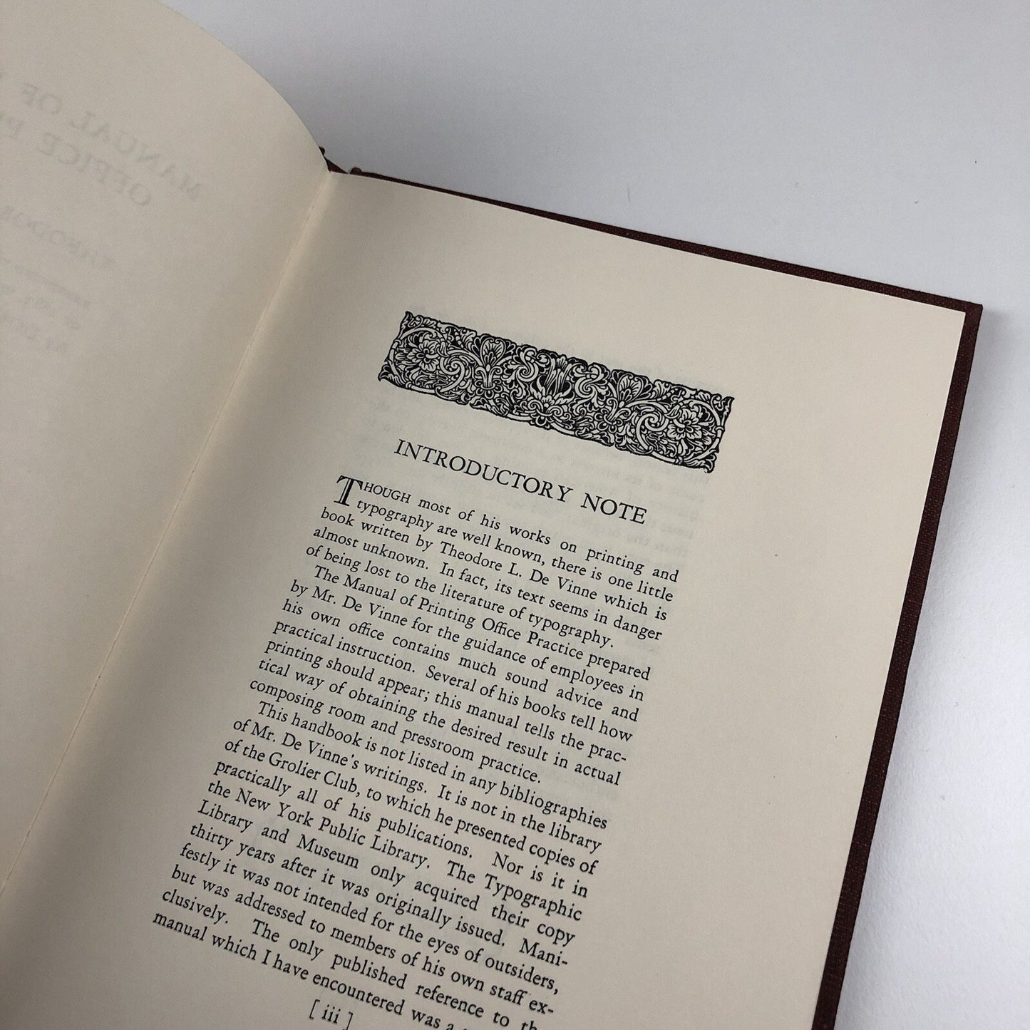 Manual of Printing Office Practice | Theodore L. De Vinne – 1978 reprint