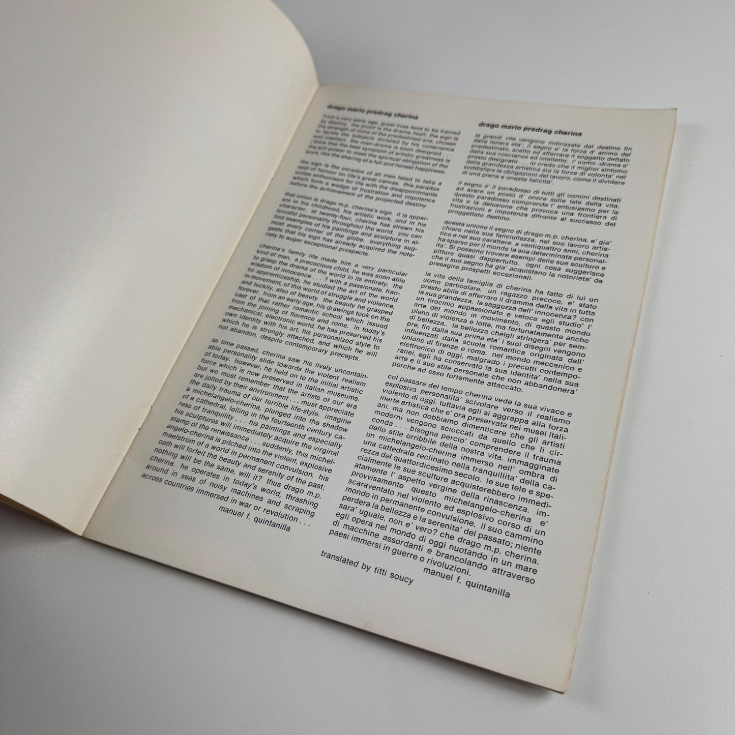 Drago Cherina | Galleria Astrolabe Arte, Rome, 1974