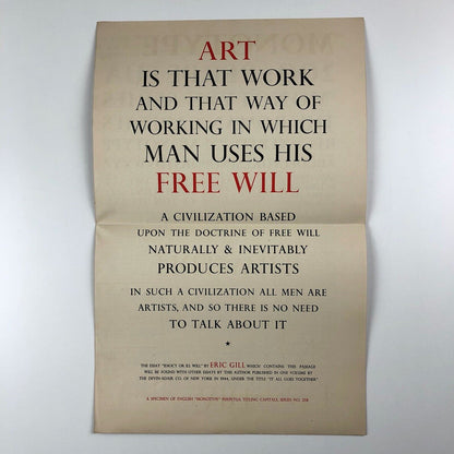 Lanston Monotype Machine Company, Philadelphia | Perpetua type specimen sheet | Eric Gill | Monotype Corporation, 1946