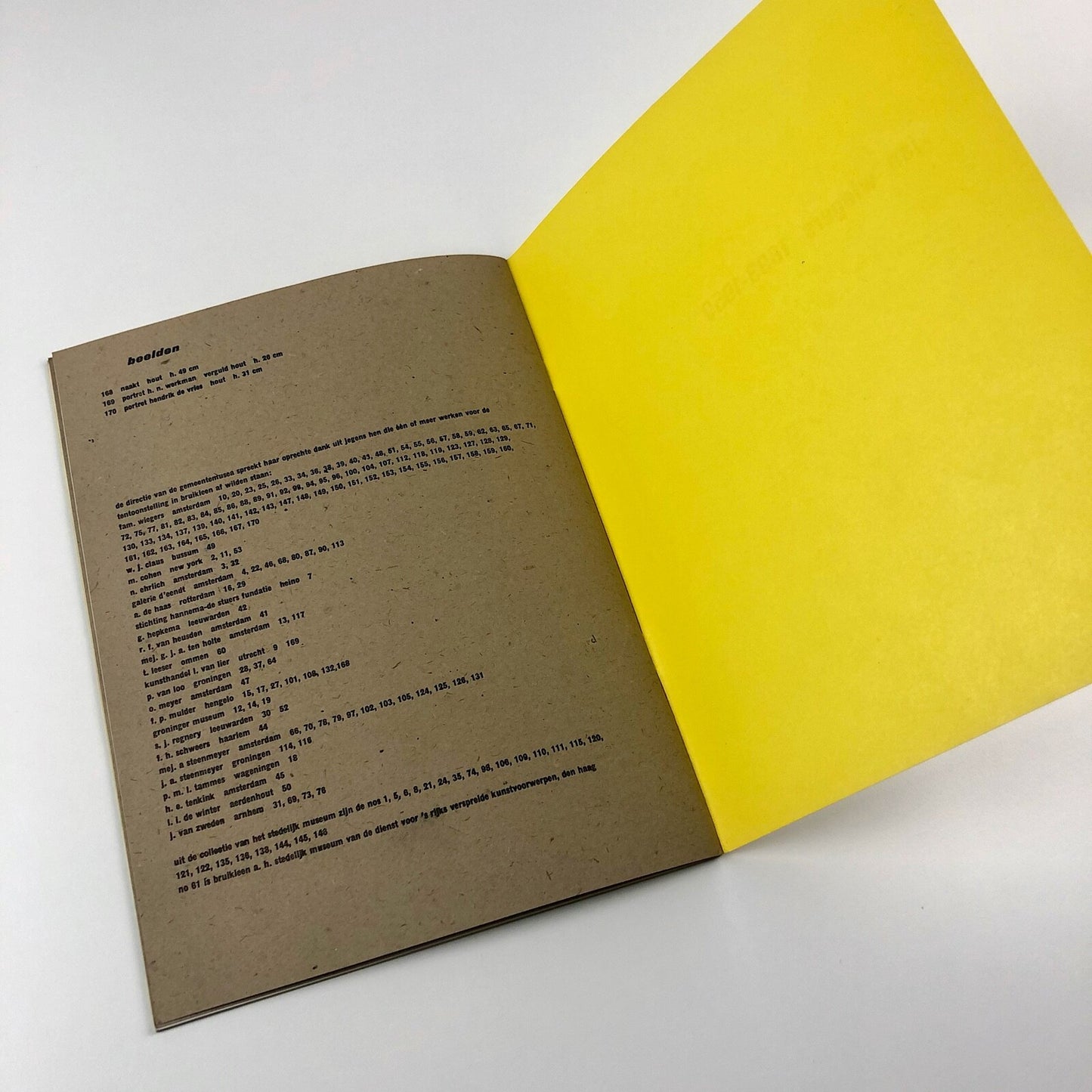 Jan Wiegers 1893-1959 | Stedelijk Museum exhibition catalogue, 1961