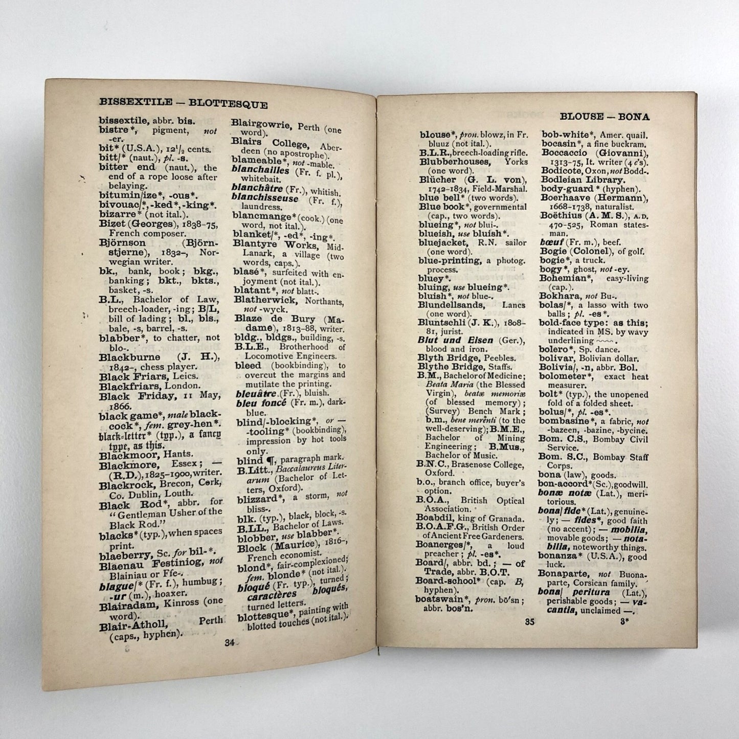 Authors' and Printers' Dictionary by F. Howard Collins | Henry Frowde, 1909