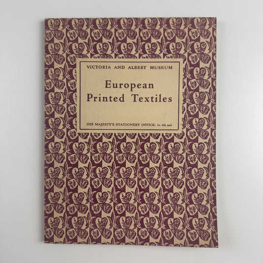 European Printed Textiles. Large Picture Book No. 4. V&A, HMSO, 1949