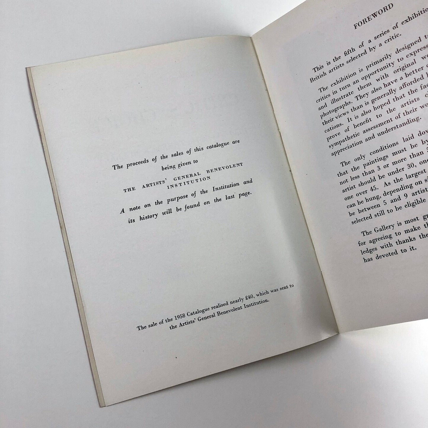 Critic's Choice exhibition catalogue, Terence Mullaly | Arthur Tooth & Sons 1959