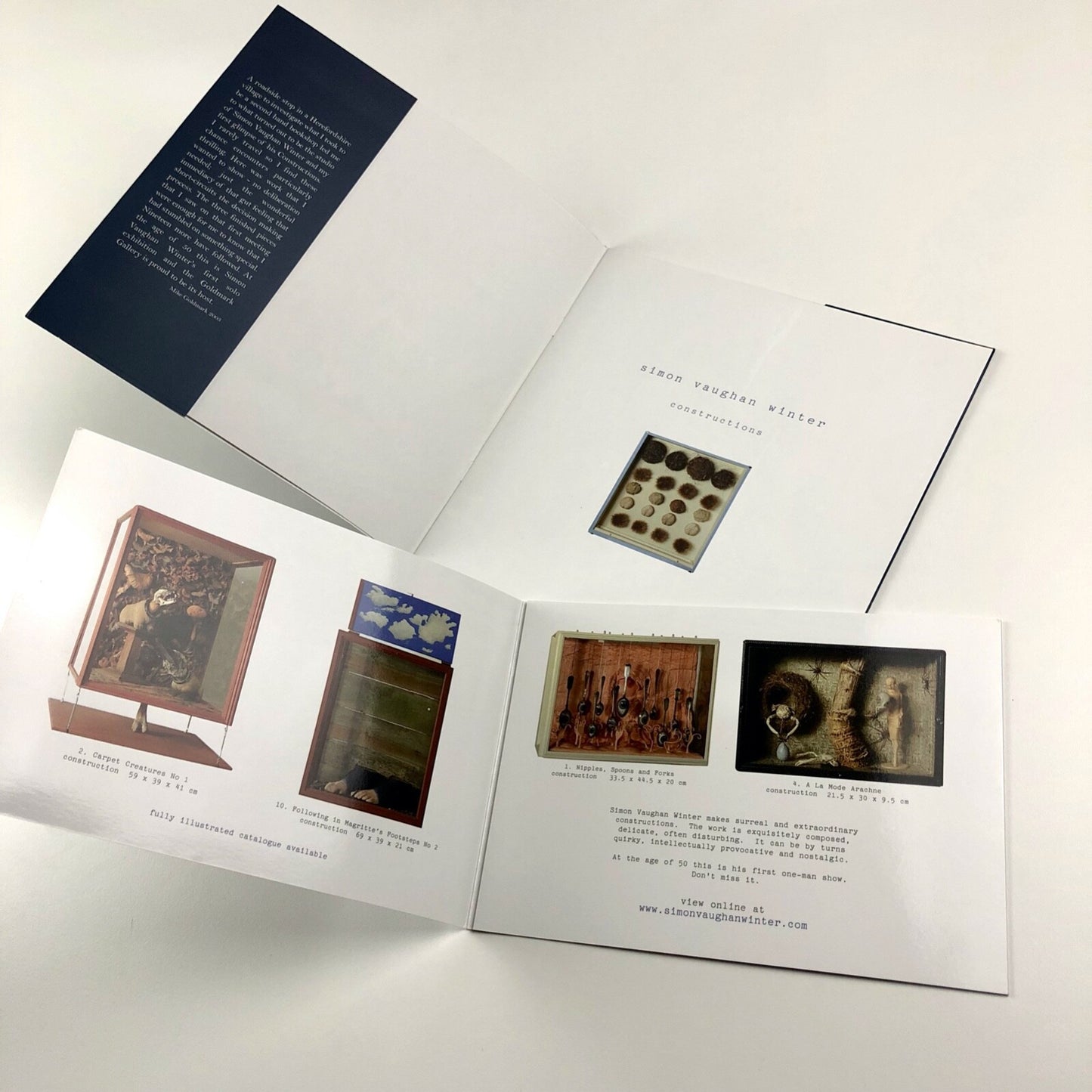 Simon Vaughan Winter | Constructions exhibition catalogue | Goldmark Art, 2003