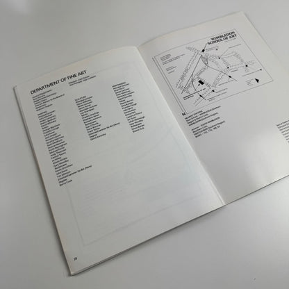 Catalogue students Fine Art 1989. Painting Sculpture. Wimbledon School of Art