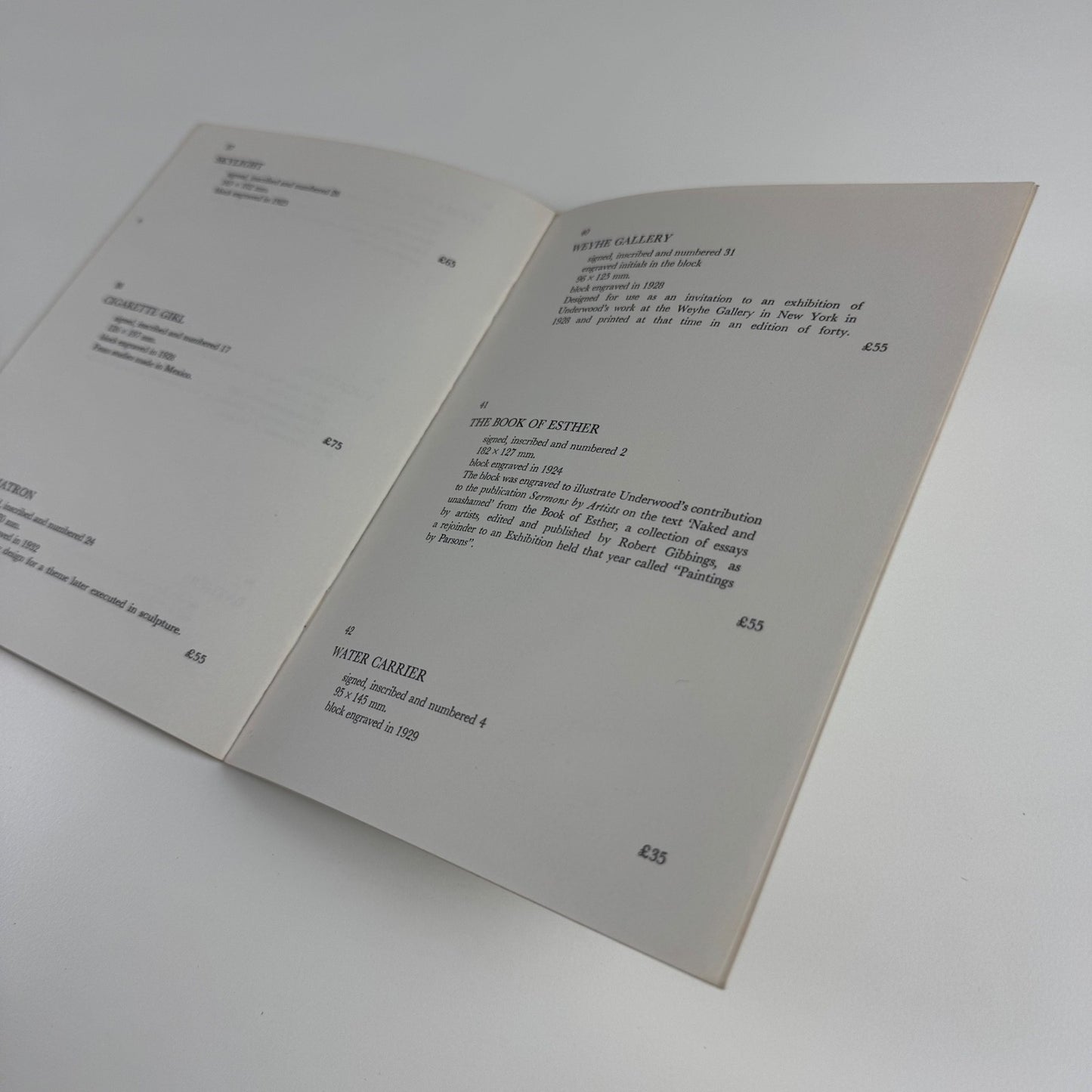 Bronzes and Wood-Engravings by Leon Underwood | Agnew, 1973